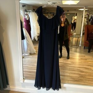 Bill Levkoff Size 8 Navy Dress Style 1500 NWT